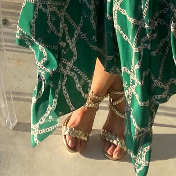 Michael Kor Gold Strappy Heels - Picture 2 of 6